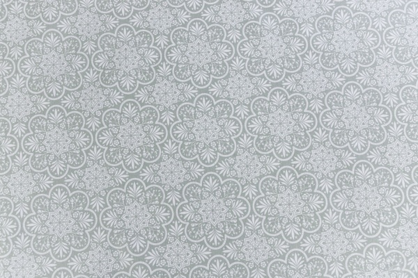 Скатерть водонепроницаемая Кружева на зеленом d136 136x136 см Прованс 