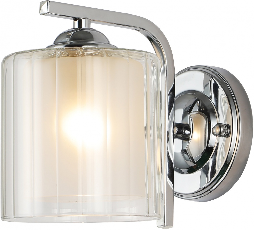 Светильник настенный Sensio Solar 1x40 Вт E27 хром/белый ALG-07266/1W