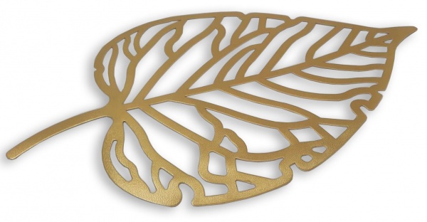 Подставка под горячее Листья золотые 22x38 см