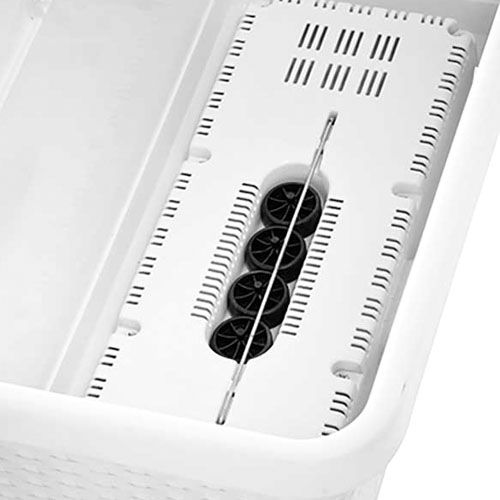 Вазон пластиковый Stefanplast Natural прямоугольный 66л белый (75350) 