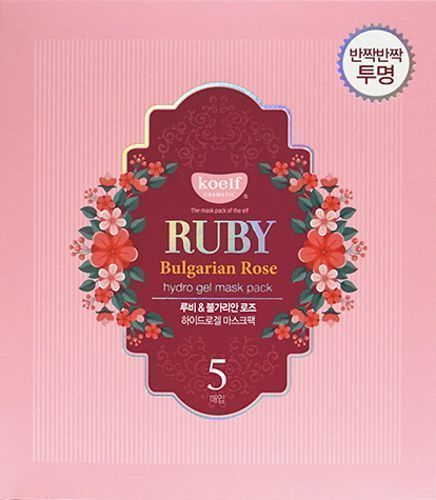 Маска для обличчя Koelf Гідрогелева з рубіном 150 г 5 шт.