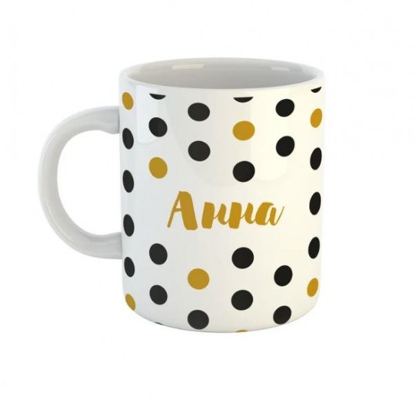 Чашка Black&Gold «Анна» Be Happy