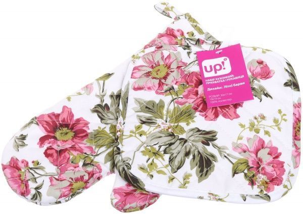 Набір кухонний прихватка та рукавиця Літні барви 17x30 см різнокольоровий UP! (Underprice) 