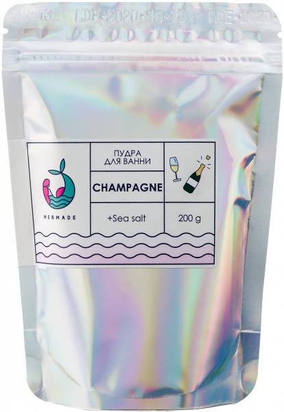 Пудра для ванны (цветная) Mermade Champagne 200 гр