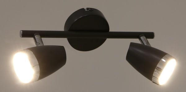 Спот Rabalux Karen 6513 2x4 Вт чорний 