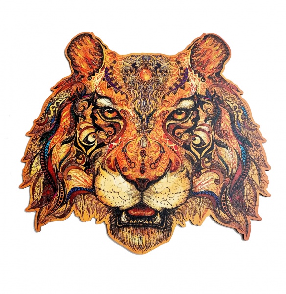 Пазл деревянный Хитрый тигр 36х35см ZABAVA 