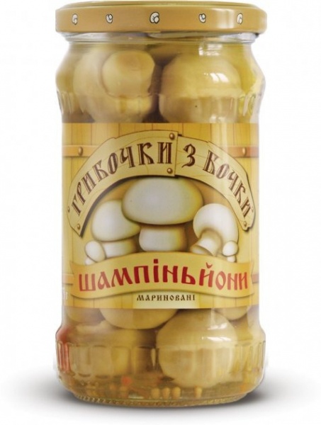 Шампиньоны маринованные Верес Грибочки из бочки 275 г