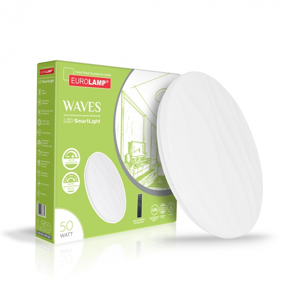 Світильник світлодіодний Eurolamp білий LED-ESL-50W-N28 