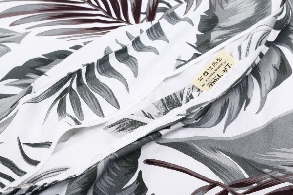 Комплект постельного белья Marburg 1,5 белый с принтом La Nuit (без простыни) 