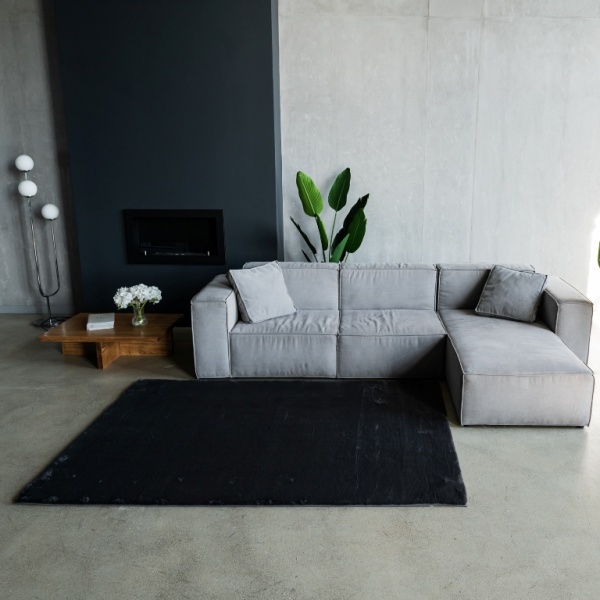 Килимок Dariana Rabbit Classic 120x180 см dark grey 