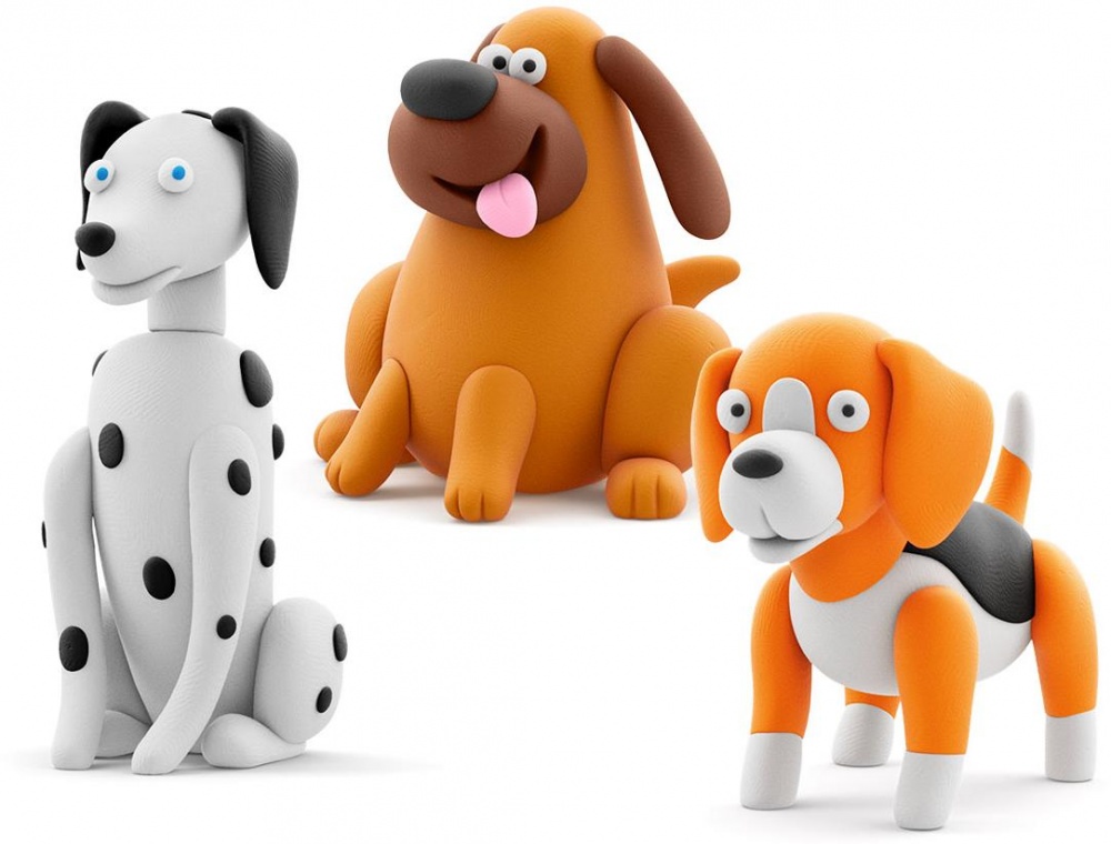 Набір пластиліну Lipaka Собаки-друзяки Далматинець Турбо Лабрадор Ням-Ням Бігль Вокі 60058-UA01