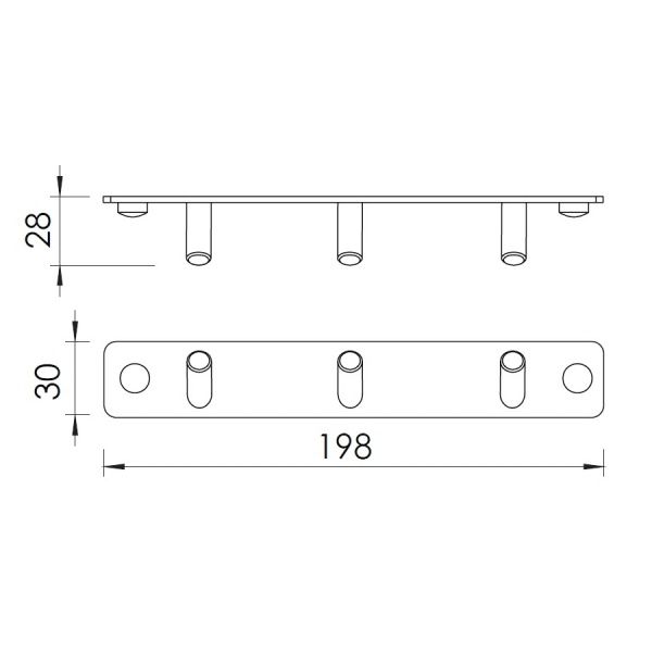Планка с крючками Imprese 100111