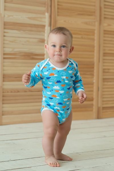 Боди детское ТМ Софія Blue Clouds р.80 синий 121180 