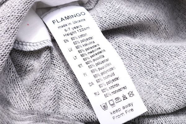 Спортивний костюм Фламінго для дівчинки 723-316 р.140 сірий із молочним 