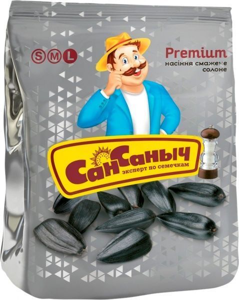 Насіння соняшника солоне преміум 120 г (4820182063626)