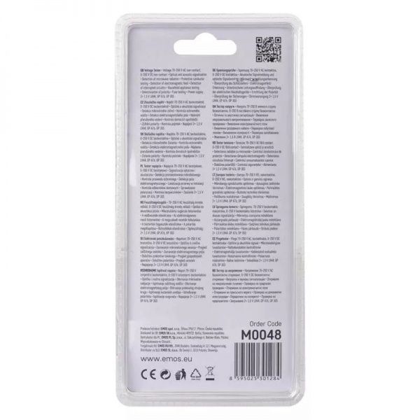 Индикатор напряжения Emos M0048 АС/DC70-250В с оптическим/акустическим сигналами