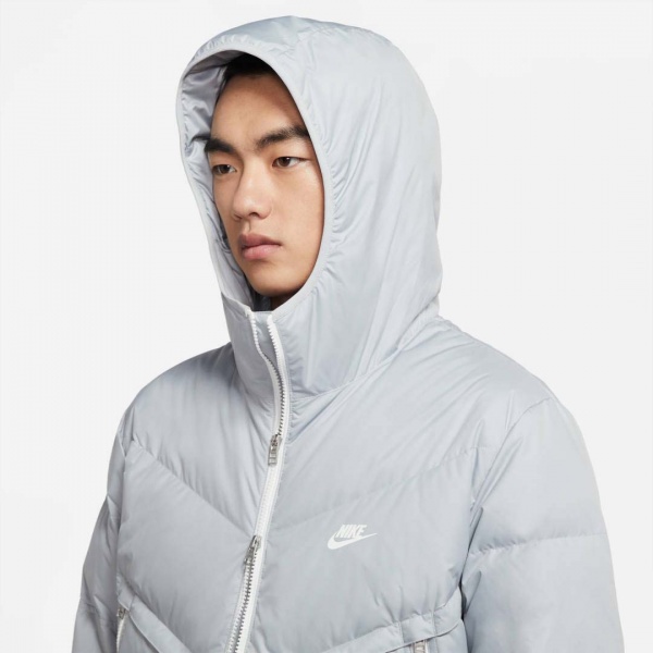 Куртка-парка Nike M NSW SF WINDRUNNER PARKA DD6788-077 р.2XL світло-сірий