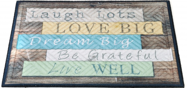 Килимок Multy Home Europe Sp. z o.o. RAMBO-LIMA mat Live well 43x63 см