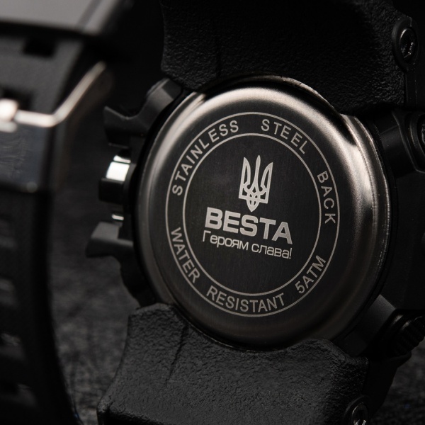 Часы тактические Peremoga. (Гравировка Героям Слава и Трезубец) BESTA (1449)