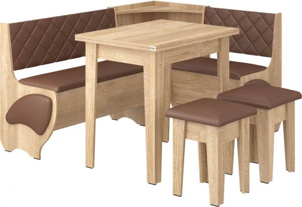 Уголок кухонный Пехотин Милорд дуб сонома коричневый 