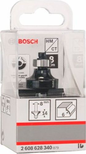Фреза кромочная карнизная Bosch 24,7/13,2/53 ММ, ХВ. 8ММ 2608628340