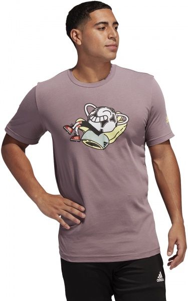 Футболка Adidas Lil Stripe Glov FJ4581 XL фиолетовый