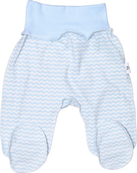 Ползунки Bambinelli зигзаг р.62 голубой с белым 