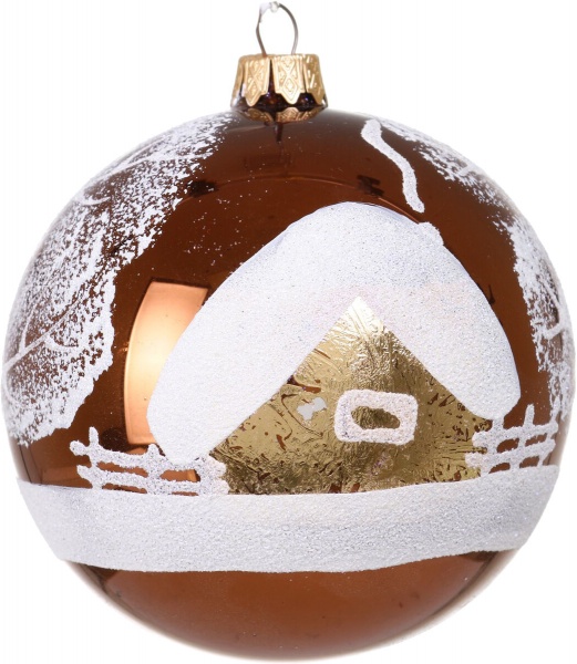 Шар новогодний мульти d 100 мм в ассортименте