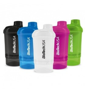 Пляшка спортивна 300 (+150) мл BioTechUSA Wave+ Nano shaker Opal White білий 24030100