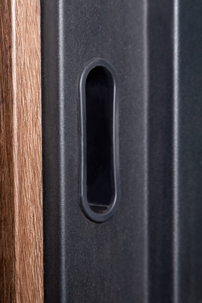 Двері вхідні Revolut Doors В-617 модель 234-237 дуб тютюн / дуб немо срібний 2050x950 мм праві