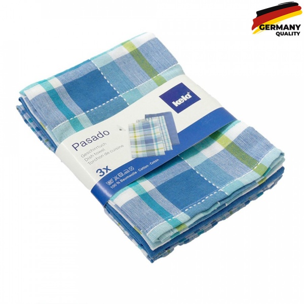 Набір рушників кухонних Pasado 3 шт. (15971) 45x65 см Kela синій 