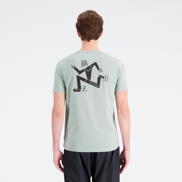 Футболка New Balance TENACITY HEATHERTECH TEE MT33071JIR р.L зелений