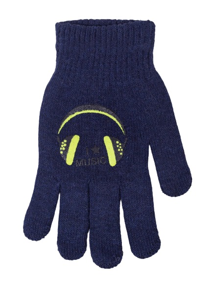 Перчатки YO! (5904921650663) р.14 темно-синий 