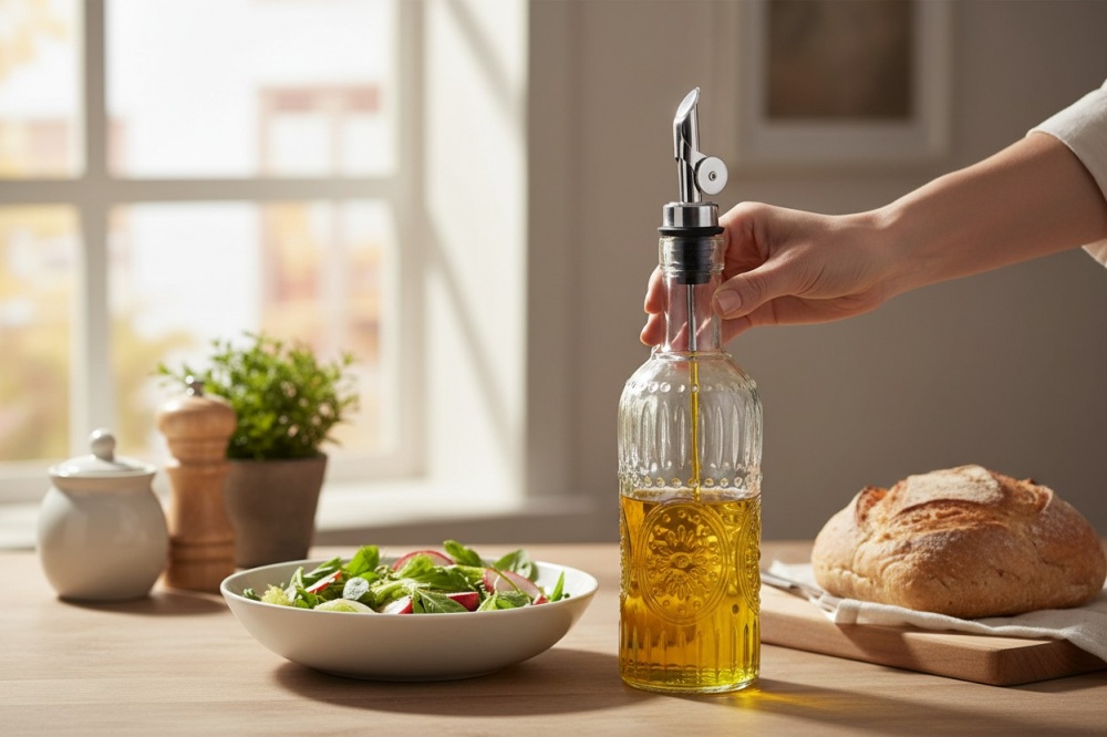 Бутылка для масла с дозатором Flamberg 500 мл прозрачный