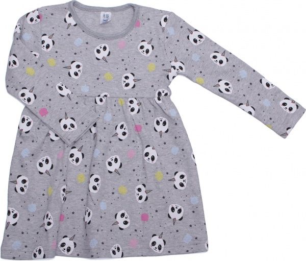 Сукня Luna Kids Панда 1066/22001 р.116-122 сірий із малюнком 