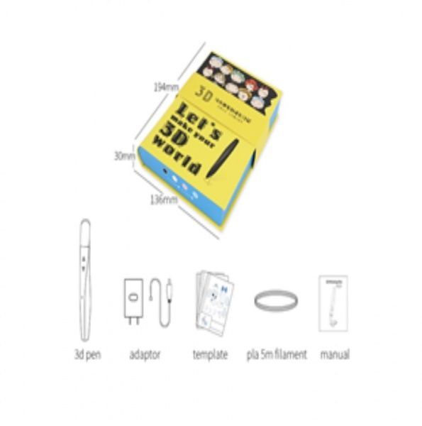 3D-ручка Dewang D12 white низкотемпературная (PCL) D12WHITE