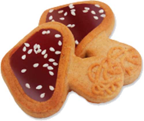 Печиво Деліція здобне Мухоморчики зі смаком чорної смородини 600 г (4823102503479) 