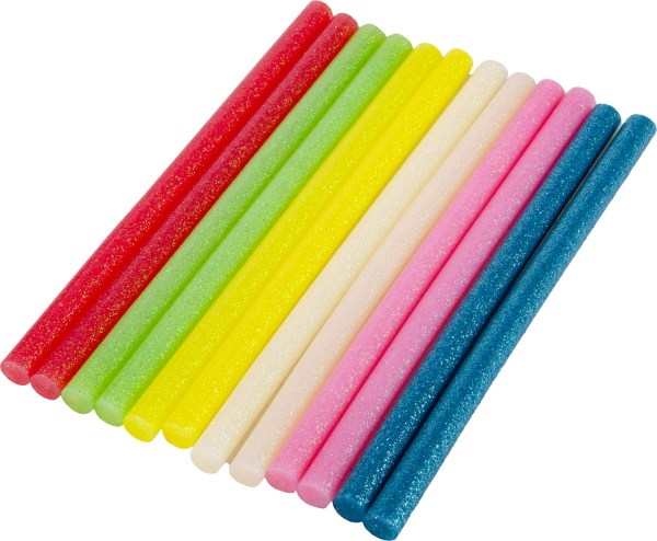 Стержни клеевые MasterTool цветные неоновые 11 мм 12 шт. 42-0165