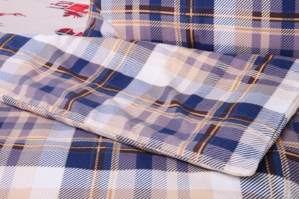 Підковдра Клітинка синя (фланель) 200x220 см La Nuit 