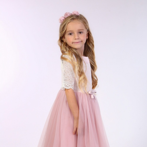 Платье Maya-MI 0105-0029-1 р.104 пудра 