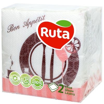 Салфетки Ruta Декор Фуршет 100 шт