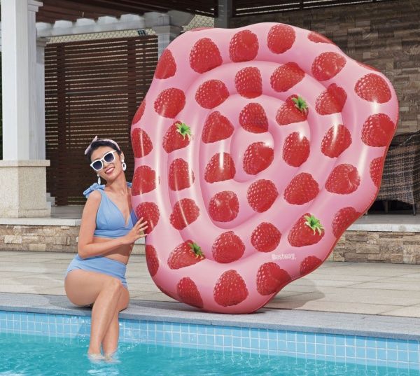 Матрас надувной Bestway с запахом малины 165х151 см разноцветный