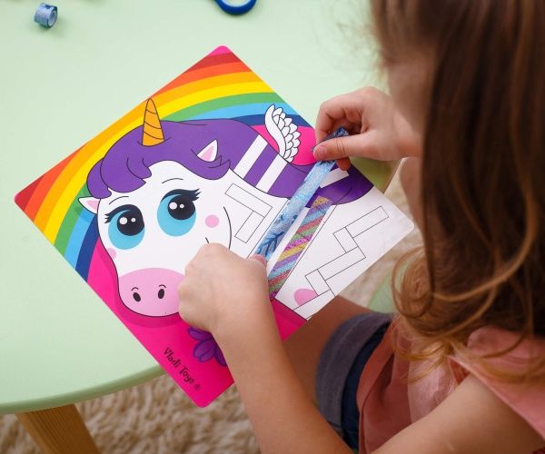 Набор для творчества Vladi Toys Sticky strips Единорог VT4433-03