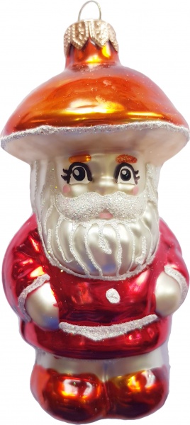 Підвіска Юріта Фігурка Гриб Лісовик білий