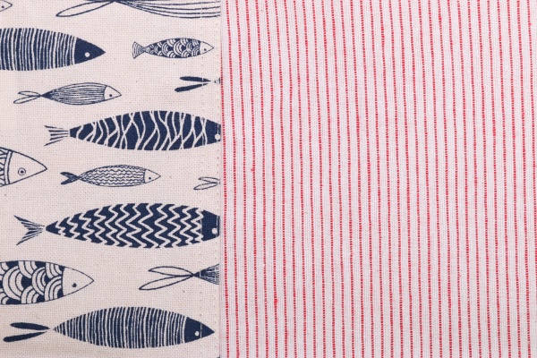 Раннер Fish красная полоска 40x140 см красный La Nuit 