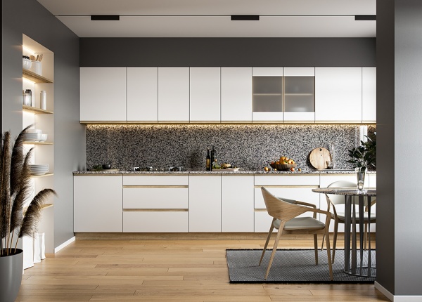 Фасад для посудомийної машини Грейд МС Джетта 44,6х71,3х1,8 см, білий альба/дуб сонома