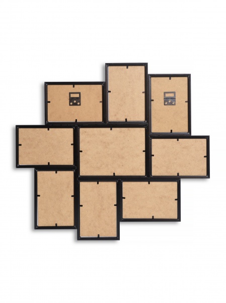 Коллаж Velista (8х10х15, 1х13х18) чорна пласт. 9 фото 10x15 см черный 