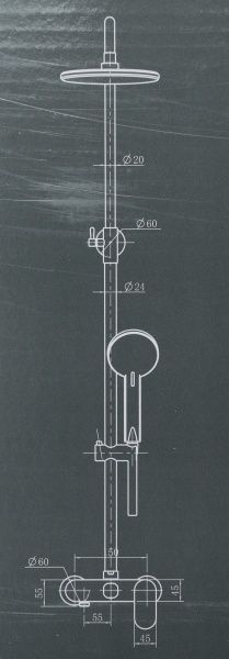 Душевая система Scandispa Runa FS2002