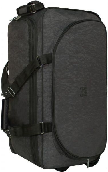 Сумка дорожная на колесах Bagland 36470 68 л серый Мілан 