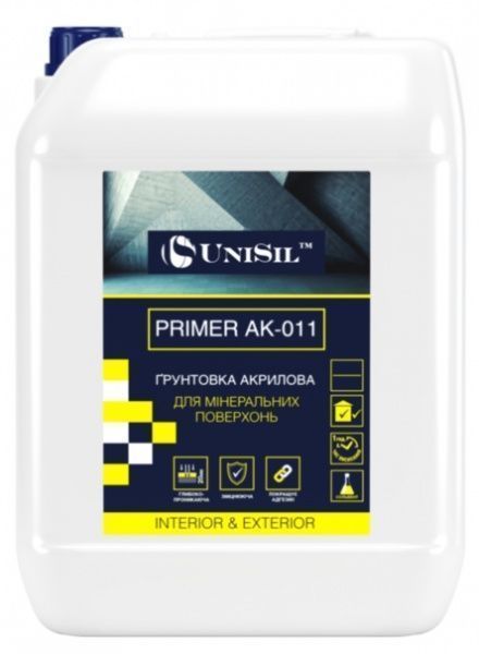 Ґрунтовка глибокопроникна UniSil акрилова Uni Primer АК-011 5 кг 5 л